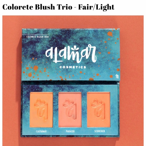 Alamar Cosmetics Colorete Blush Trio - Fair/Light - Picture 1 of 3